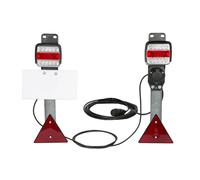 LED Anhänger Rückleuchte verkabelt mit Steckdose & Schlagschutz