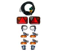 LED Anhängerbeleuchtung SET 12V Rückleuchten Control Box 13 polig Kabelsatz 5 m