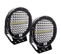 LED Arbeitsscheinwerfer 9" 408W LED Zusatzscheinwerfer 12V 24V Scheinwerfer | Offroad Spotlight 6000K 40800LM Runde IP67 Wasserdicht Nebelscheinwerfer Arbeitsleuchte für Auto SUV ATV LKW 4x4 Traktor