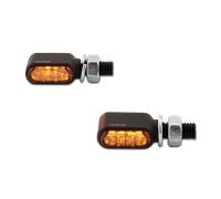 HIGHSIDER CNC LED Blinker LITTLE BronX, schwarz, getöntes Glas, E-geprüft, Paar