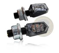 LED-Blinker New Nano schwarz getönt M8 L 23xB 13xH 15mm E-geprüft nur für hinten