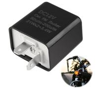 LED Blinker Relais für Led Blinker Motorrad e Geprüft.SRLWMYI Sperrdiode 12v,für Blinker Motorrad,Elektronische LED-Blinker,Mit Verstellbarem Getriebe,Schwarzes,Flammhemmendes Gehäuse