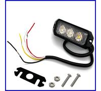 LED Blitzleuchte Frontblitzer Blitzlicht Warnleuchte Gelb Strobe PKW LKW 12V 24V