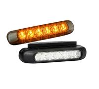 LED Frontblitzer Warnleuchte Blitzleuchte 6 Programme gelb/orange OSRAM-LEDs E9