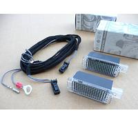 LED Fußraumbeleuchtung hinten Kompatibel mit Golf 5 Passat 3C Touran Jetta Polo 6R Sharan LED Leuchten Kabel Nachrüstung