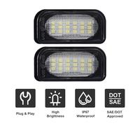 LED Kennzeichenbeleuchtung für Mercedes C-Klasse Limousine | Typ W203 W209 C209