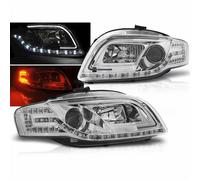 Led Light Tube Scheinwerfer in chrom für Audi A4 B7 11.2004-03.08