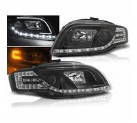 Led Light Tube Scheinwerfer in schwarz für Audi A4 B7 11.2004-03.2008