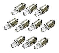 LED-Mafia 10x BA7S - 12V - weiß blau rot grün gelb - Halogen Tachobeleuchtung Tacho Instrumentenbeleuchtung Cockpit (gelb)