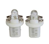 LED-Mafia 2X B85d BAX10D Halogen Round Heat Tachobeleuchtung Set - weiß blau rot (grün)