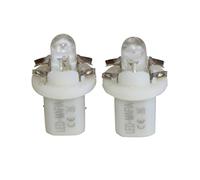 LED-Mafia 2X Halogen B85d BAX10D Round Heat Tachobeleuchtung Set - weiß blau rot (rot)
