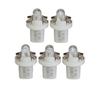 LED-Mafia 5X Halogen Round Heat Tachobeleuchtung Cockpitbeleuchtung Set - weiß blau rot Cockpit (blau)