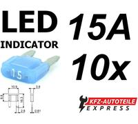 LED Mini KFZ Sicherungen Flachsicherungen, 3A 5A 7,5A 10A 15A 20A 25A 30A
