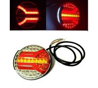 LED Rückleuchte 4 Funktionen Heckleuchte ⌀140 12V 24V rund Anhänger LKW PKW IP68