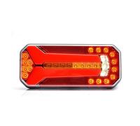 LED Rückleuchte ( L / R ) Lauflicht Blinker (7 Funktionen) 236 x 104mm LKW (7 W)