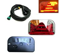 2x LED Rückleuchte 6 Funktion mit 9 m 13-pol. Kabelbaum LKW PKW Anhänger Trailer