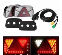 LED Rückleuchten Anhänger Rücklicht+5 M Kabelbaum 13 PIN Anhängerbeleuchtung
