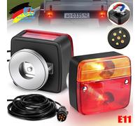 LED Rückleuchten Anhänger Set PKW Beleuchtung Rücklicht Magnet 7poliger 7.5M 12V