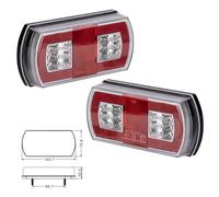 LED Rückleuchten Set 12V / 24V Rücklicht PKW Anhänger Beleuchtung 4 Funktionen