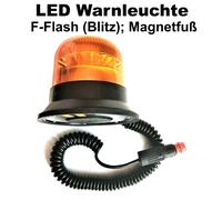 LED Rundumleuchte Warnleuchte 12V 24V E9 Magnet für PKW LKW Traktor IP68 Blitz