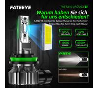 LED Scheinwerfer D1S H1 H4 H7 H11 Mit Zulassung Halogen 100W Tagfahrlicht 6500K