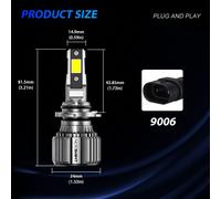 LED Scheinwerfer D1S H1 H4 H7 H11 Mit Zulassung Halogen 100W Tagfahrlicht 6500K