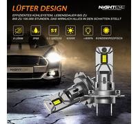 LED Scheinwerfer D1S H1 H4 H7 H11 Mit Zulassung Halogen 100W Tagfahrlicht 6500K
