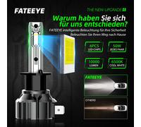 LED Scheinwerfer D1S H1 H4 H7 H11 Mit Zulassung Halogen 100W Tagfahrlicht 6500K