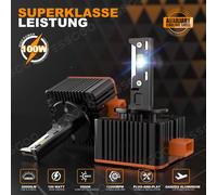 LED Scheinwerfer D1S H1 H4 H7 H11 Mit Zulassung Halogen 100W Tagfahrlicht 6500K