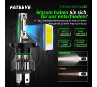 LED Scheinwerfer D1S H1 H4 H7 H11 Mit Zulassung Halogen 100W Tagfahrlicht 6500K