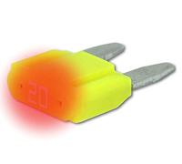 LED-Status Mini KFZ Auto Sicherungen Flachsicherungen, TFNL0, Set, 3A 5A 7,5A 10A 15A 20A 25A 30A, Stromstärke:20A Ampere