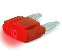 LED-Status Mini KFZ Auto Sicherungen Flachsicherungen, TFNL0, Set, 3A 5A 7,5A 10A 15A 20A 25A 30A, Stromstärke:10A Ampere