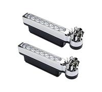 LED Tagfahrlicht, 2 Stück Windbetrieb Tagfahrleuchten, 180° drehbar Wasserdicht Sicherheitssignalleuchten für Auto KFZ SUV Universalfahrzeug