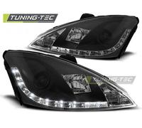 LED Tagfahrlicht Design Scheinwerfer für Ford Focus 1 Facelift 01-04 schwarz