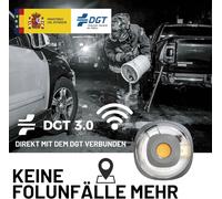 LED V16 Warnleuchte DGT 3.0 Notlicht inkl. SIM Karte GPS Echtzeit-Lokalisierung