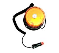 LED Warnleuchte Orange Magnetfuß / DIN Aufsteckrohr 12-80V E9 R65 R10 PKW LKW