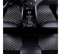 Leder Auto Fußmatten, für BMW X4 X4M F26 F98 G02 20i 20d 30i 30d M40i M40d X4M Auto Bodenmatte Rutschfester wasserdichte Anti-Kratz Automatten,Blackbeige1