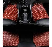 Leder Auto Fußmatten, für BMW X4 X4M F26 F98 G02 20i 20d 30i 30d M40i M40d X4M Auto Bodenmatte Rutschfester wasserdichte Anti-Kratz Automatten,Brown1