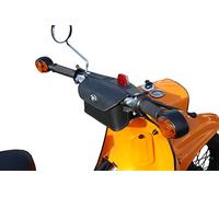 Leder Lenkertasche Tasche Packtasche Schwarz passend für Simson Schwalbe KR50 KR51 KR51/1 KR51/2