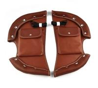 Leder & Satteltaschen Für Indian Chief Vintage Chief Roadmaster 2014 Motorrad Weicher Unterschenkelschutz Wärmer Tasche Antikollisionsstange Schützen Sie Den Fahrer Motorradtasche(Brown)