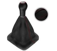 Leder Schaltsack Schaltknauf VW Golf 2 3 4 Polo 6n Passat 35i 5 Gang Naht rot