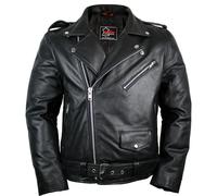 Lederjacke Rockerjacke Rocker Punk Motorradjacke Western Highway Rockabilly Bike