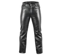 Lederjeans Bikerjeans Lederhose in schwarz Motorrad Biker Jeans Lederhose