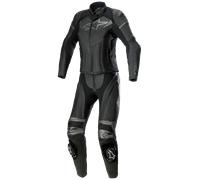 Alpinestars Stella GP Plus Damen 2-Teiler Motorrad Lederkombi, schwarz-grau, Größe 46