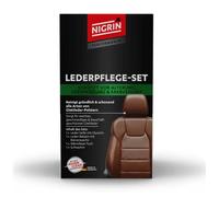 Nigrin Lederpflege Performance Set 73170, für Auto und Möbel, mit Seife + Balsam, 2x 250 ml