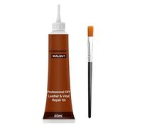Lederreparatur Creme,Leder Restaurator,Leder Reparatur Set,Lederreparatur Füller,Reparatur von Lederkratzern,Flüssigleder Lederreparaturgel,Mischbare Lederreparatursets,Künstler Pinsel,braun,40ML