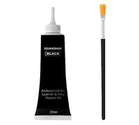 Lederreparatur Creme,Leder Restaurator,Leder Reparatur Set,Lederreparatur Füller,Reparatur von Lederkratzern,Flüssigleder Lederreparaturgel,Mischbare Lederreparatursets,Künstler Pinsel,Schwarz,20ML