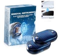 LEEWENYAN Auto Enteiser Elektromagnetisch, Elektromagnetischer Enteiser Auto Scheibenenteiser Auto, Elektromagnetische molekulare Interferenz Frostschutzmittel Schneeräumungswerkzeug(2pcs)