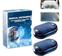 LEEWENYAN Elektromagnetischer Auto-Enteiser, Elektromagnetisch Enteiser Auto Scheibenenteiser Auto, Elektromagnetische molekulare Interferenz Frostschutzmittel Schneeräumungswerkzeug(2pcs)