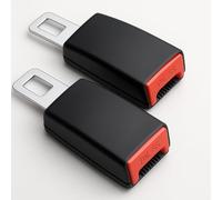 LeGeYo 2er-Set Sicherheitsgurt Versteller, Edelstahl+ABS, für ca. 5 cm Gurtbreite, werkzeuglose Montage, entlastet Schulter/Nacken, passend für Pkw SUV Lkw